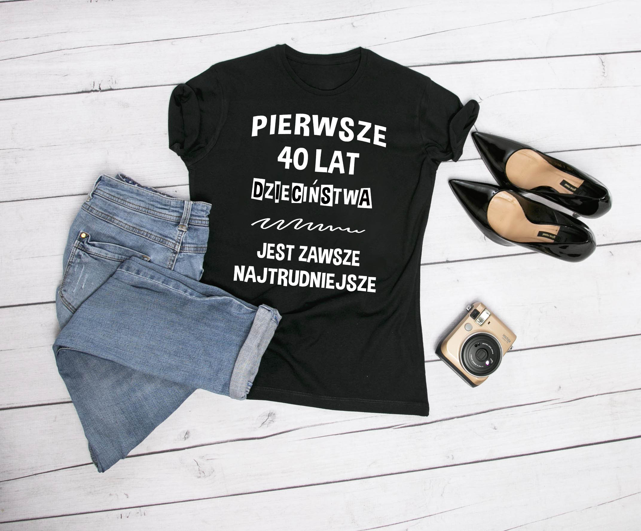 koszulka pierwsze 40 lat dzieciństwa