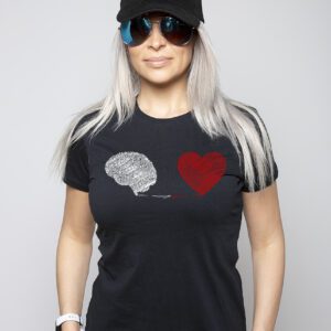 koszulka serce i mózg