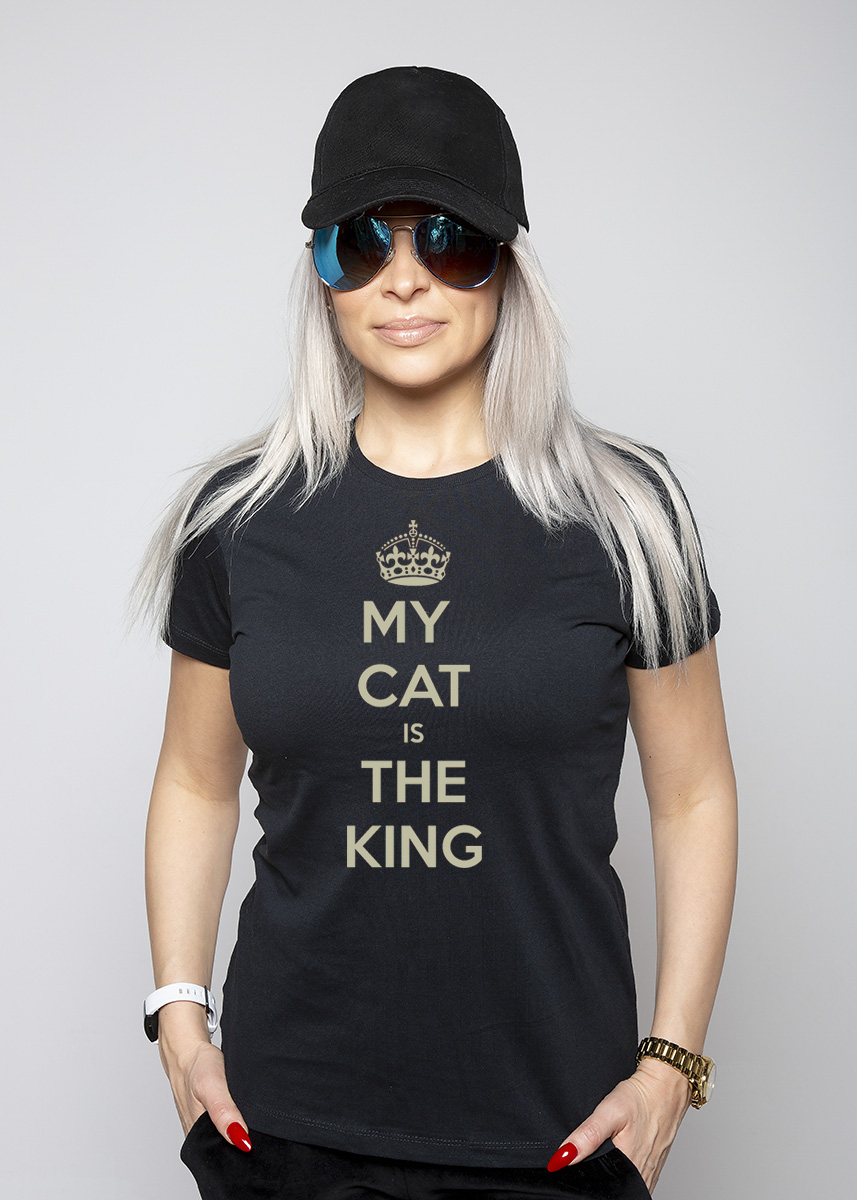 koszulka my cat is the king