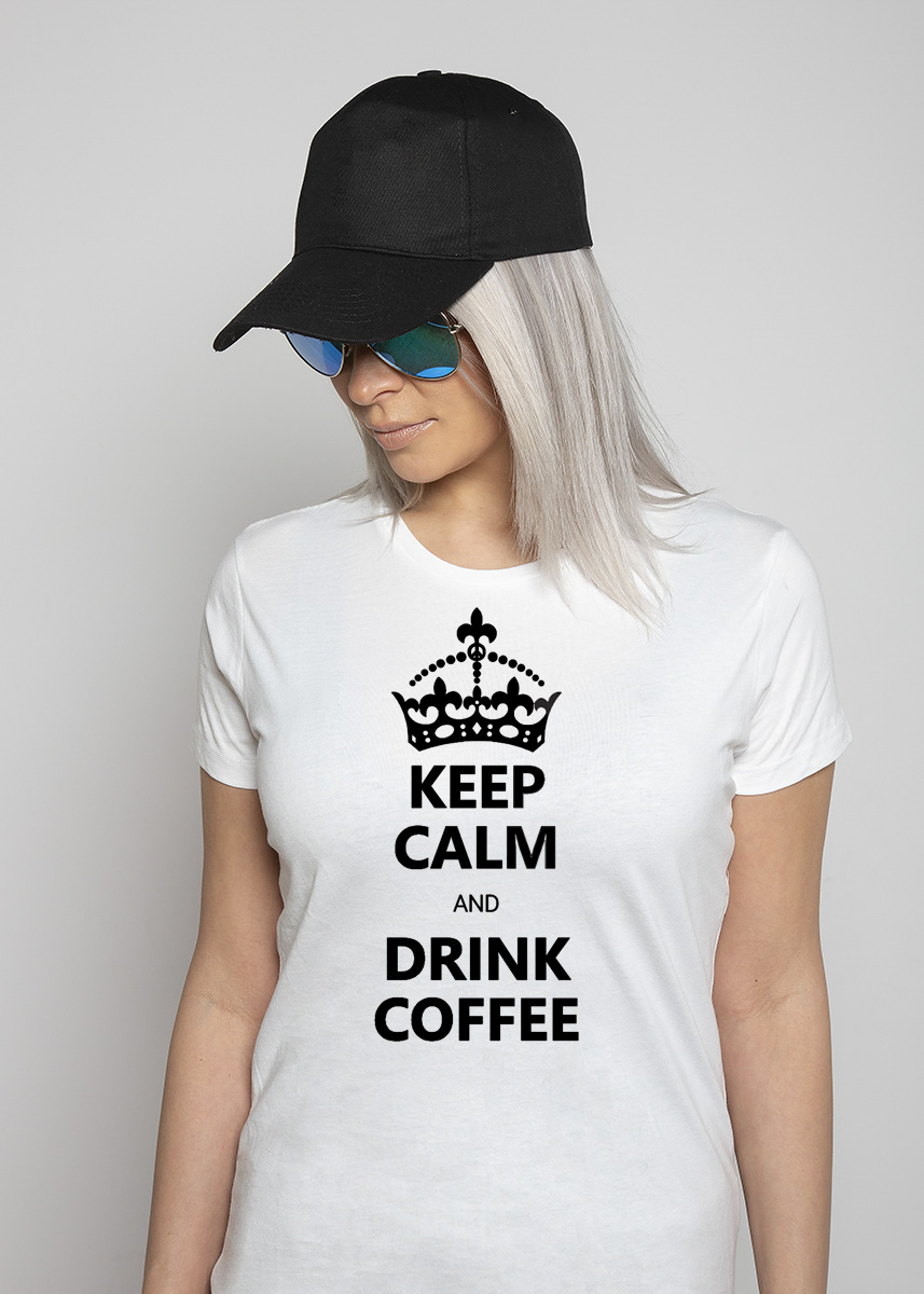 koszulka keep calm and drink coffee