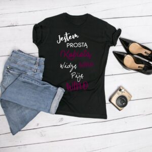 koszulka jestem prostą kobietą