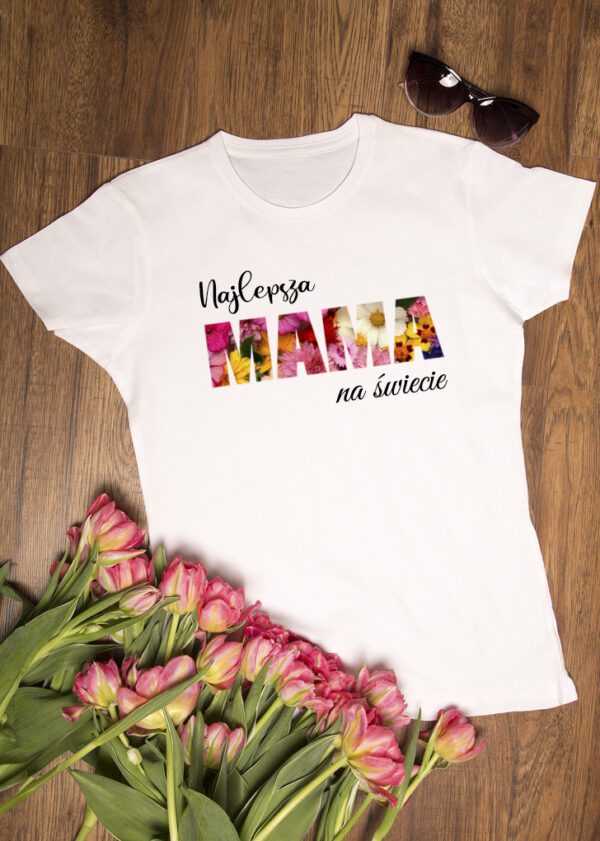 koszulka mama kwiaty