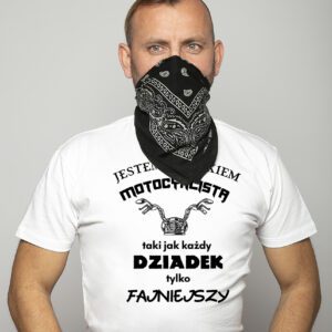 Koszulka jestem dziadkiem motocyklistą